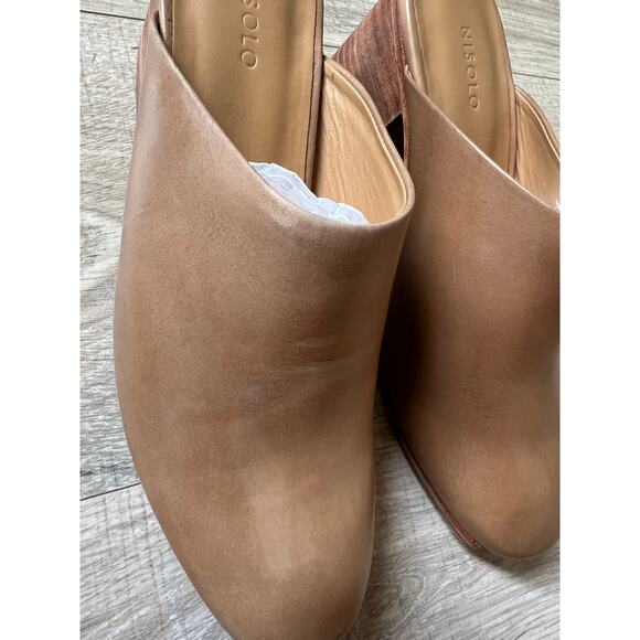 NEW Nisolo Almond Heeled Mules size 8 - Picture 2 of 9